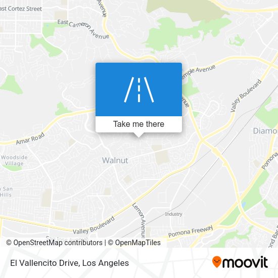 El Vallencito Drive map