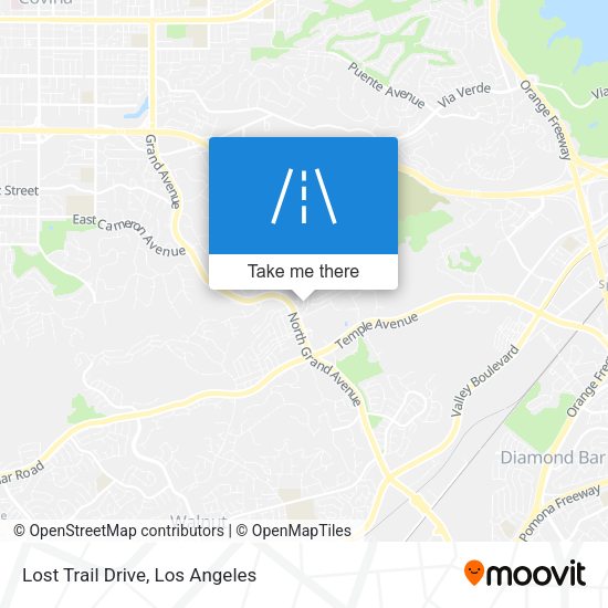Lost Trail Drive map