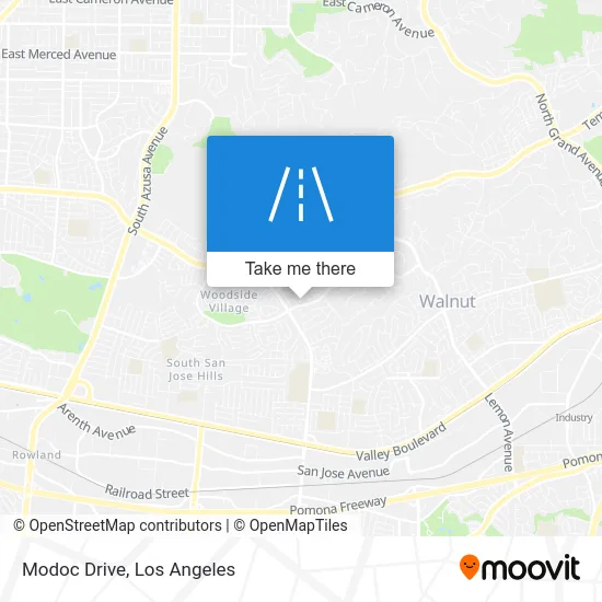 Modoc Drive map
