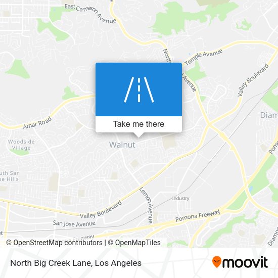 North Big Creek Lane map