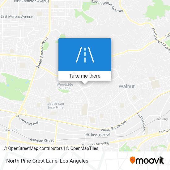 Mapa de North Pine Crest Lane