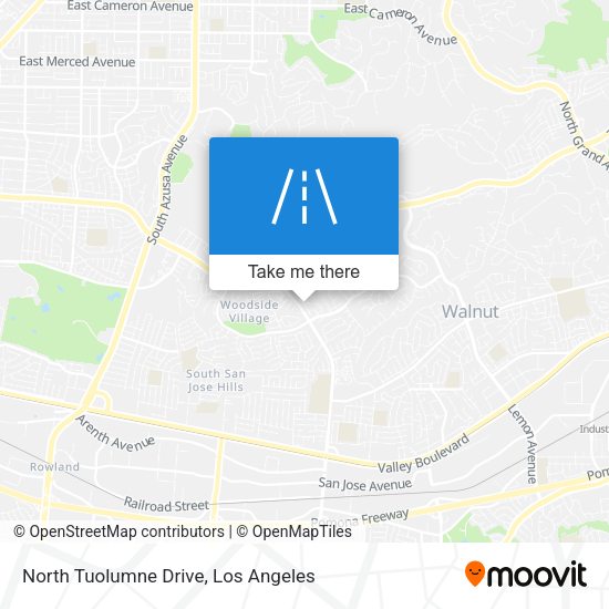 North Tuolumne Drive map