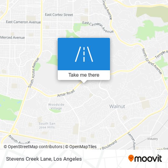 Stevens Creek Lane map