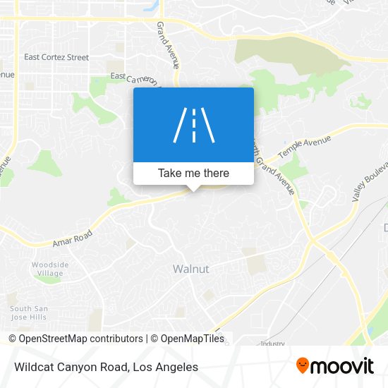 Wildcat Canyon Road map