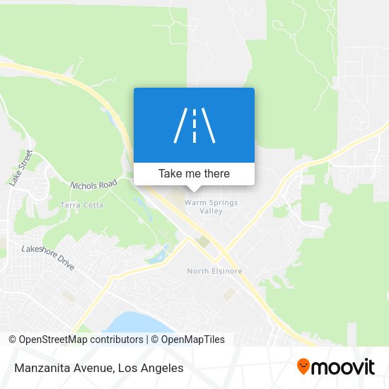 Mapa de Manzanita Avenue