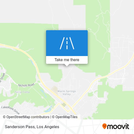 Mapa de Sanderson Pass