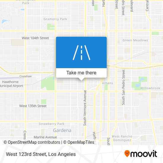 West 123rd Street map