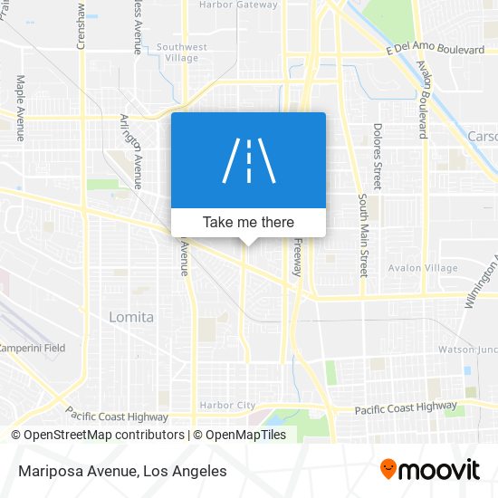 Mariposa Avenue map