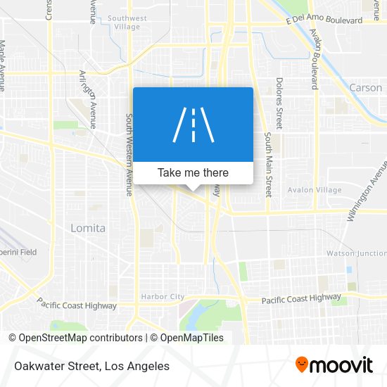 Oakwater Street map