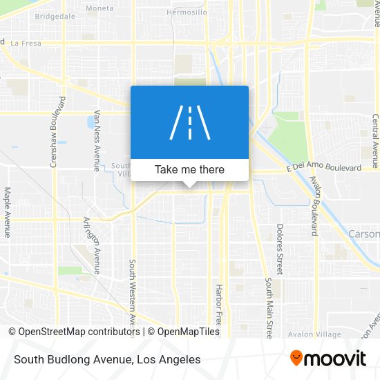 Mapa de South Budlong Avenue