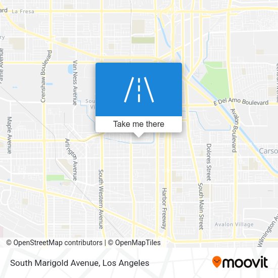 South Marigold Avenue map