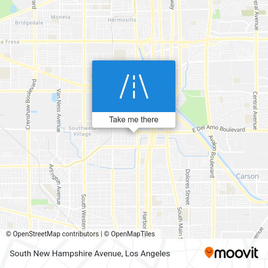 South New Hampshire Avenue map