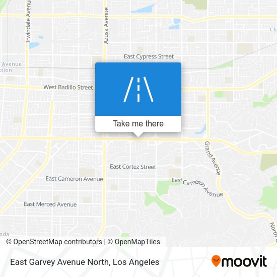 East Garvey Avenue North map
