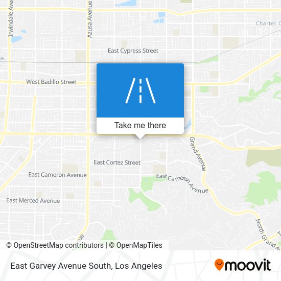 East Garvey Avenue South map