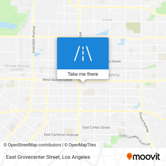 East Grovecenter Street map