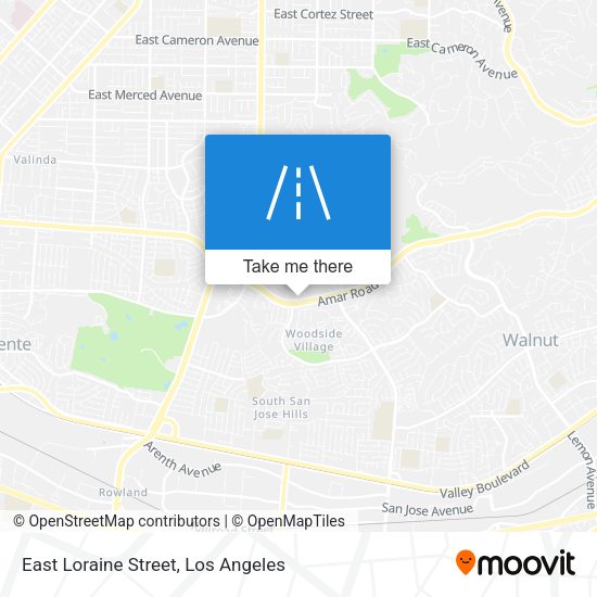 East Loraine Street map