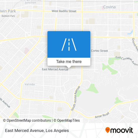 East Merced Avenue map