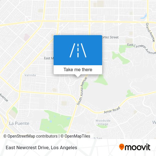 East Newcrest Drive map