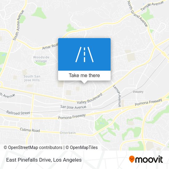 East Pinefalls Drive map