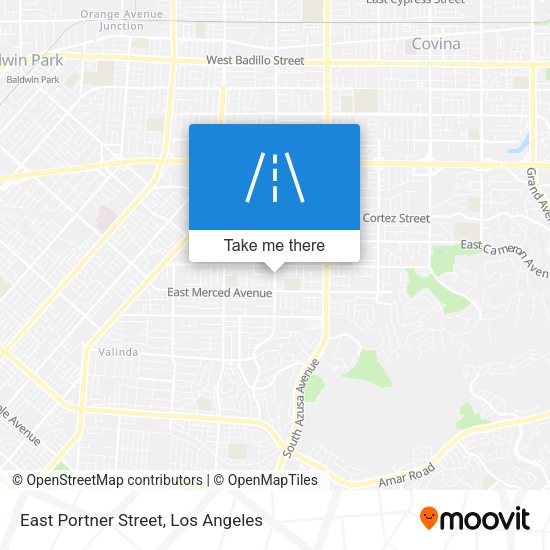 Mapa de East Portner Street