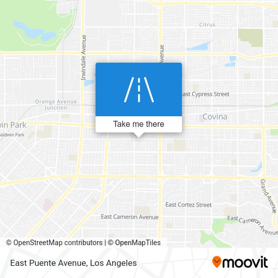 East Puente Avenue map