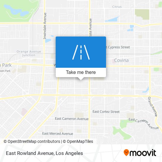 Mapa de East Rowland Avenue