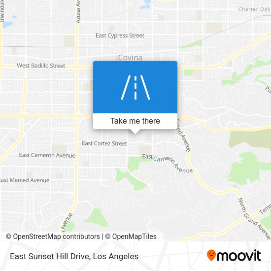 East Sunset Hill Drive map