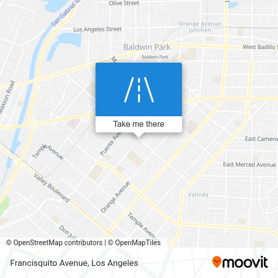 Francisquito Avenue map