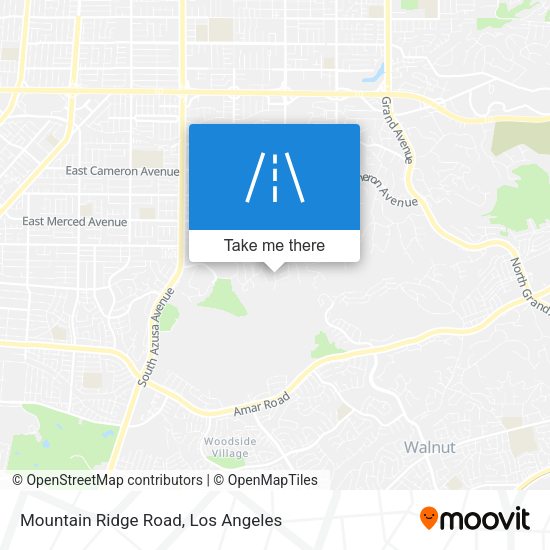 Mountain Ridge Road map