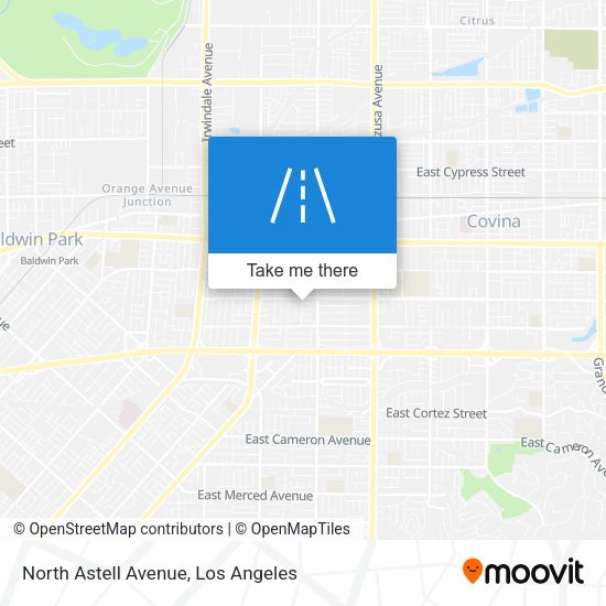 North Astell Avenue map