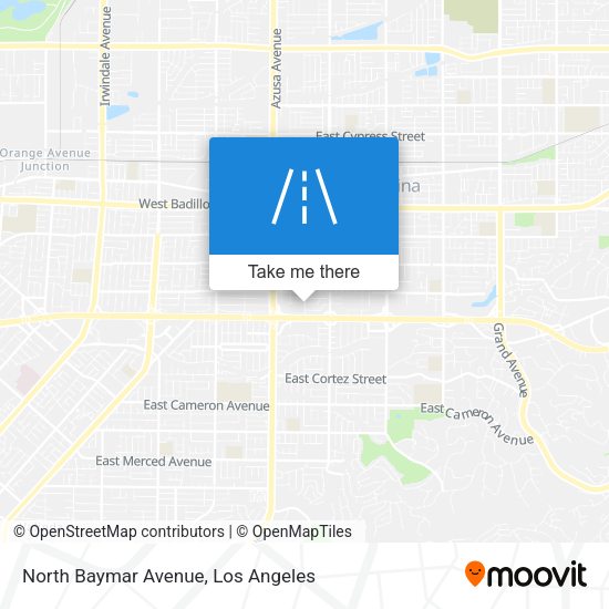North Baymar Avenue map