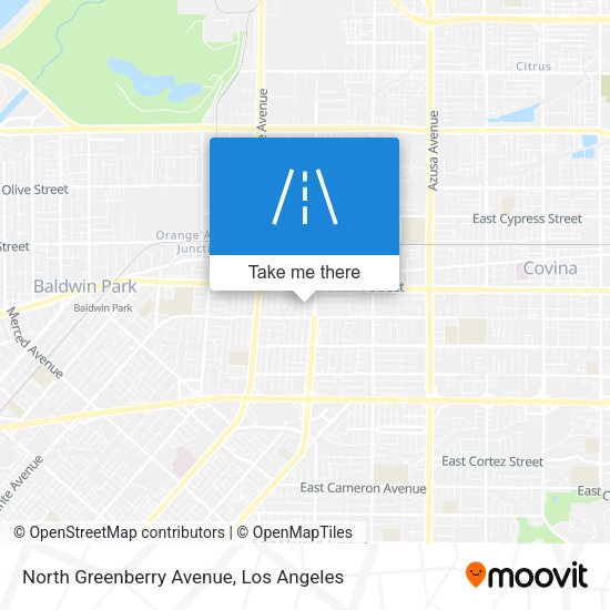 North Greenberry Avenue map