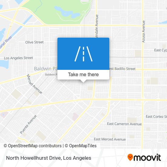 Mapa de North Howellhurst Drive