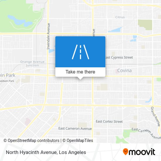 North Hyacinth Avenue map