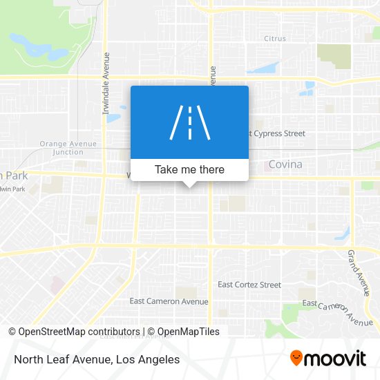 North Leaf Avenue map