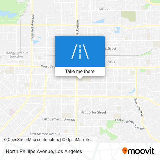 North Phillips Avenue map