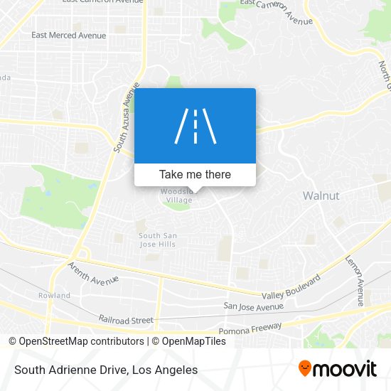 South Adrienne Drive map