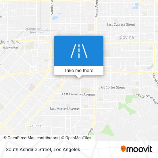 South Ashdale Street map
