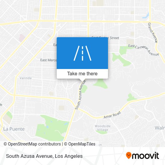 Mapa de South Azusa Avenue