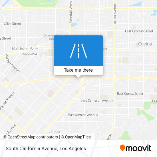 South California Avenue map