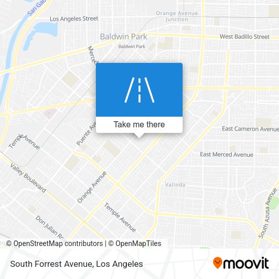 South Forrest Avenue map