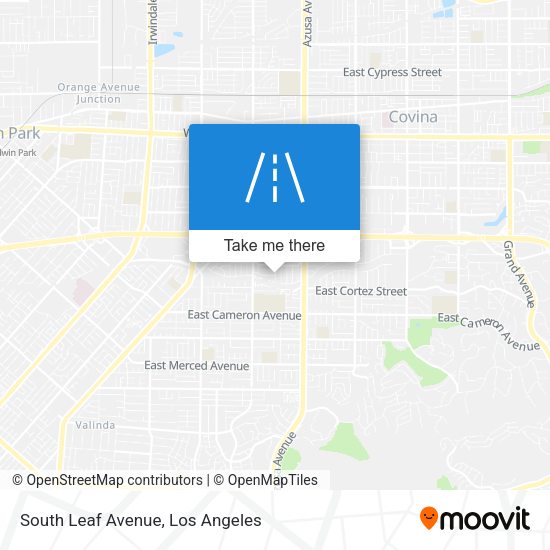 South Leaf Avenue map