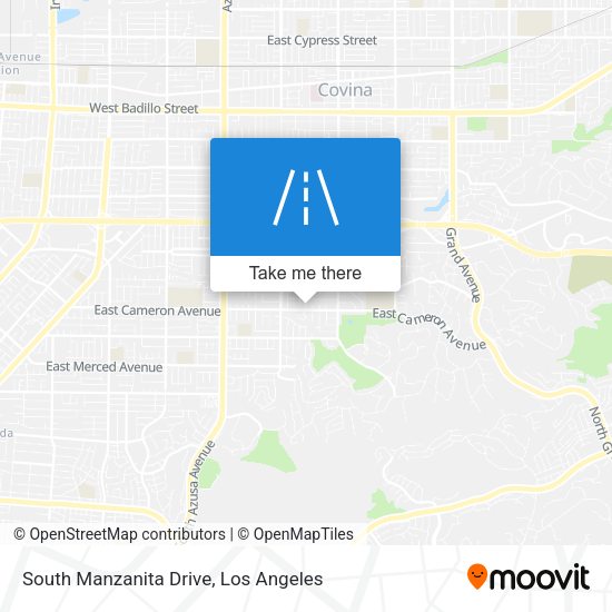South Manzanita Drive map