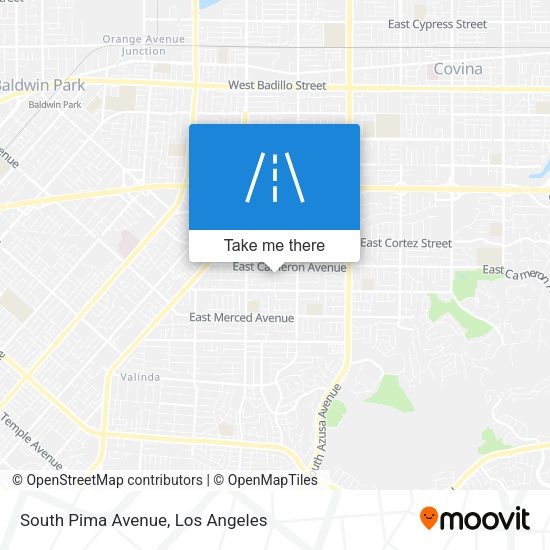 South Pima Avenue map