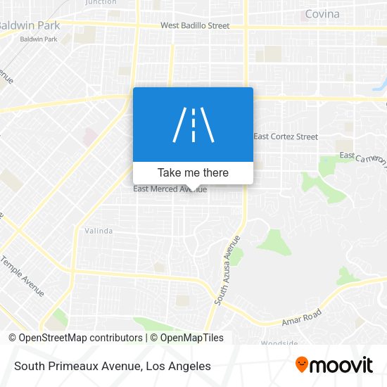 South Primeaux Avenue map