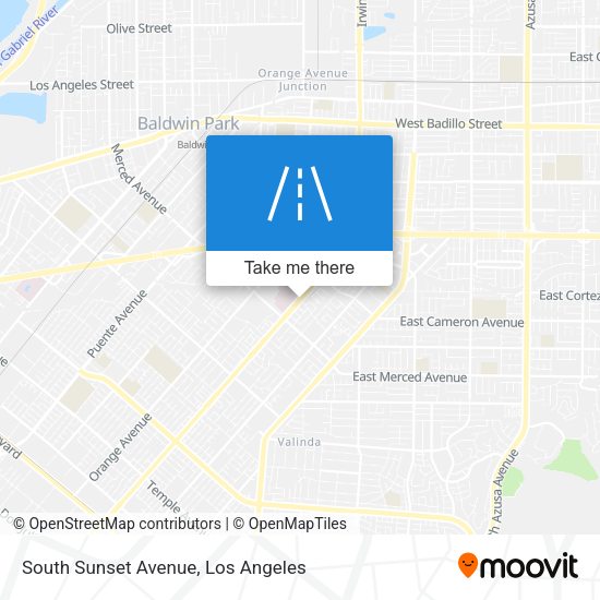 South Sunset Avenue map