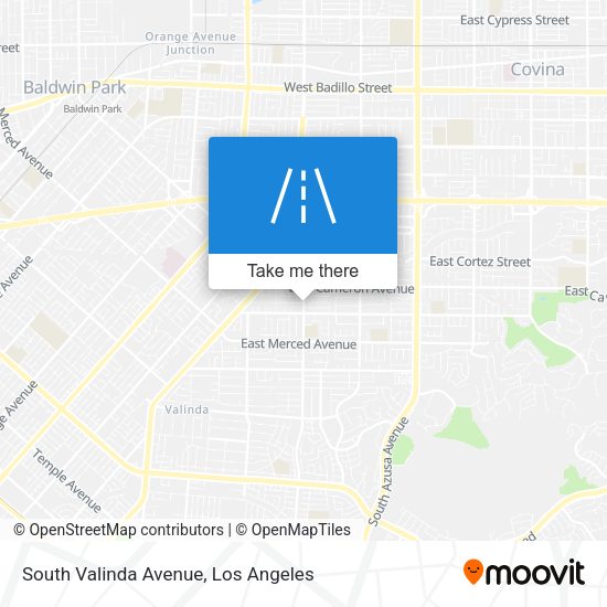 South Valinda Avenue map