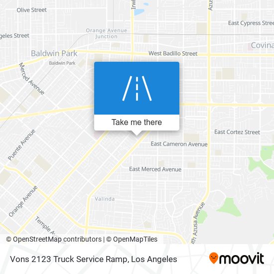 Vons 2123 Truck Service Ramp map