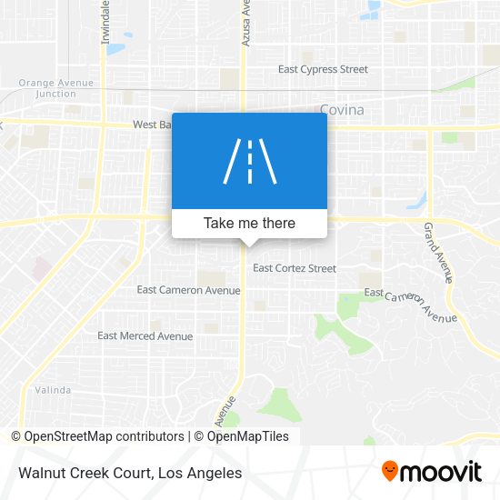 Walnut Creek Court map