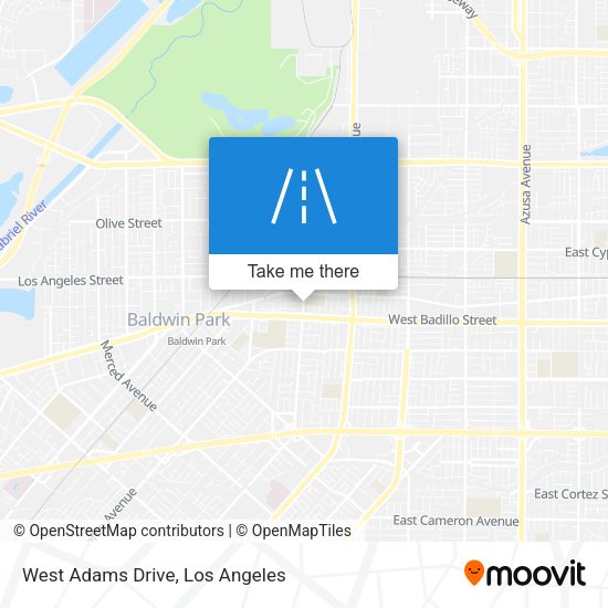 West Adams Drive map